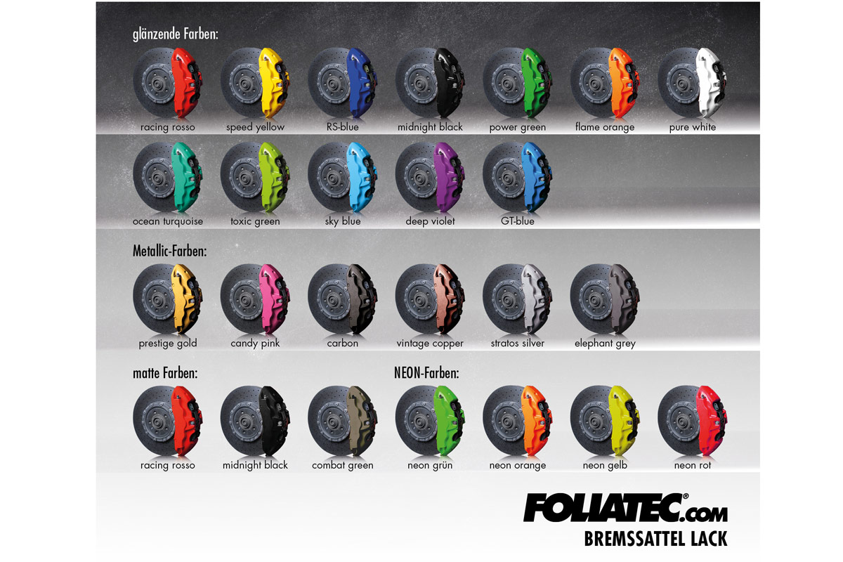 FOLIATEC Bremssattel-Lack 2016