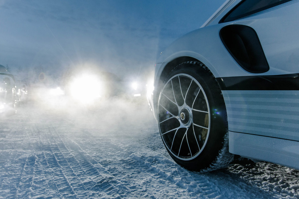 Porsche 911 turbo Wintertest