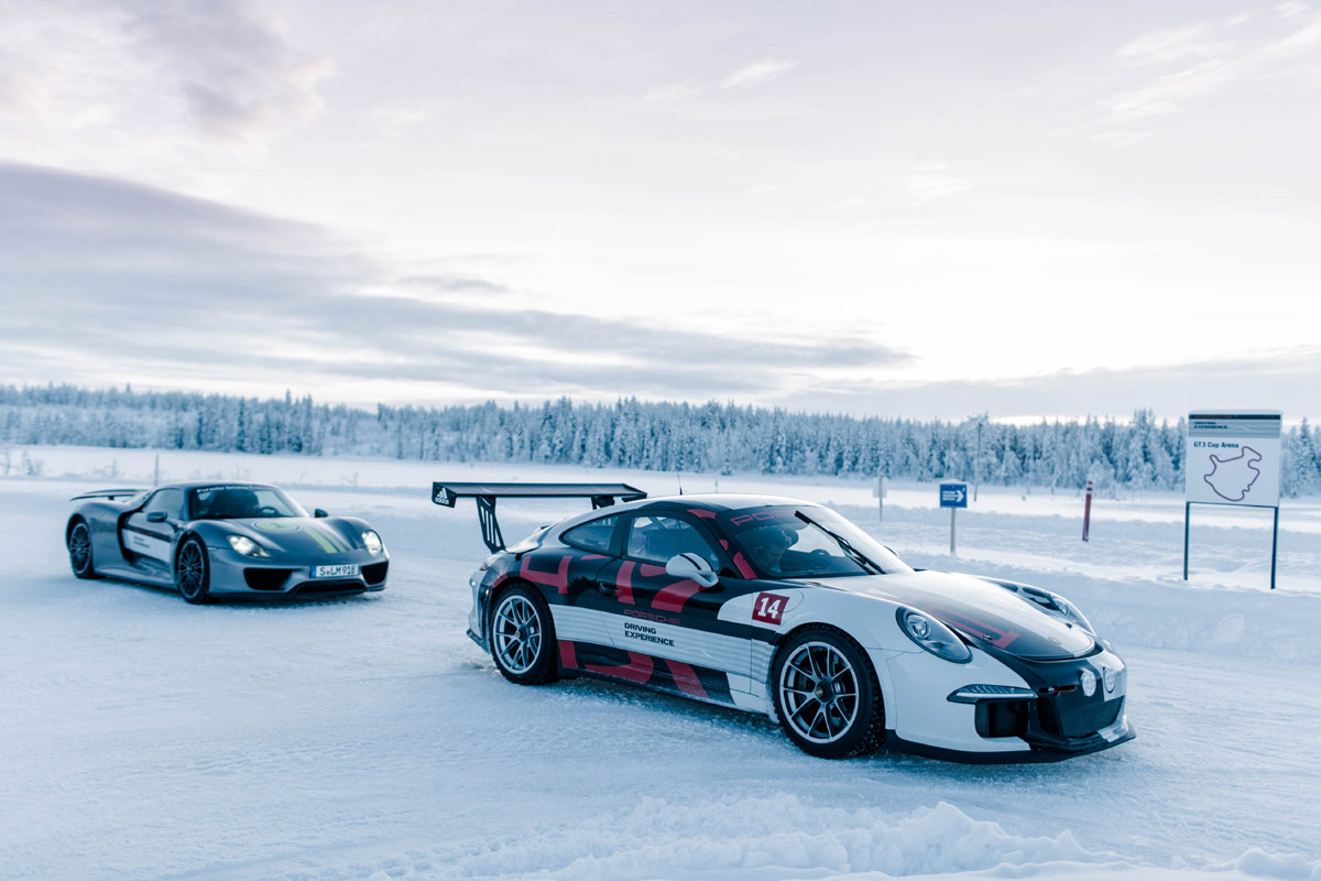 Porsche 911 turbo Wintertest