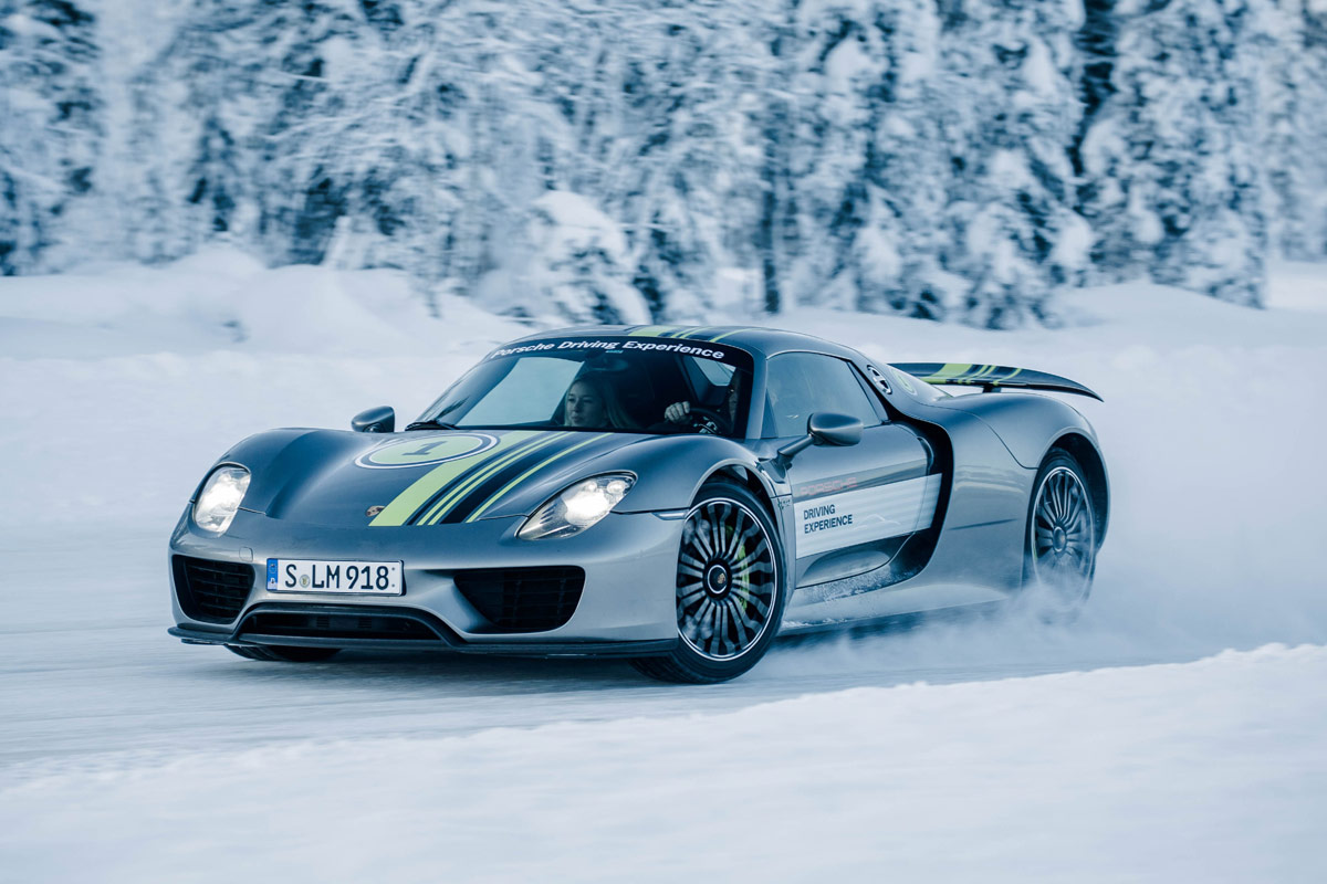 Porsche 911 turbo Wintertest