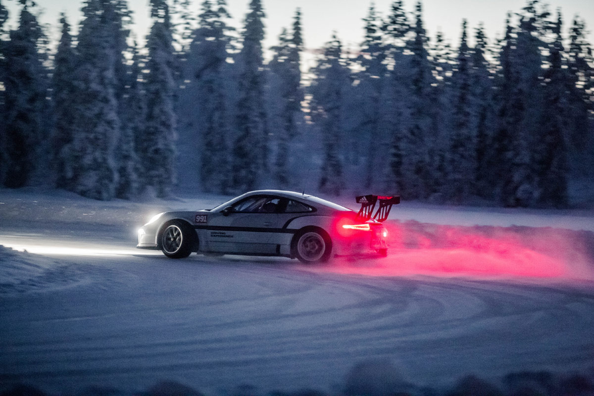 Porsche 911 turbo Wintertest