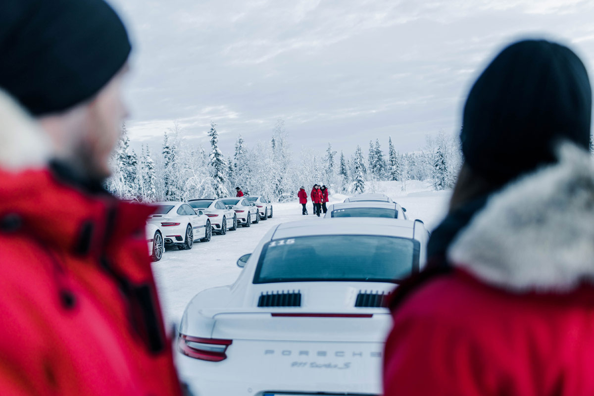 Porsche 911 turbo Wintertest