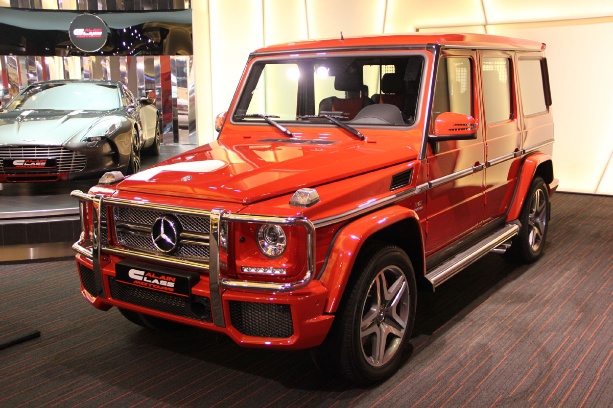 Mercedes Benz g63 AMG Red