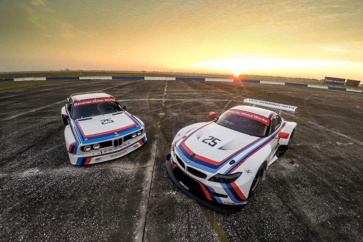 BMW Z4 GTLM meets BMW 3.0 CSL 2015