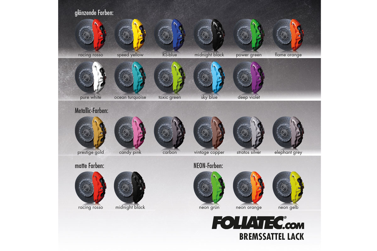 FOLIATEC Bremssattel Lack 2015