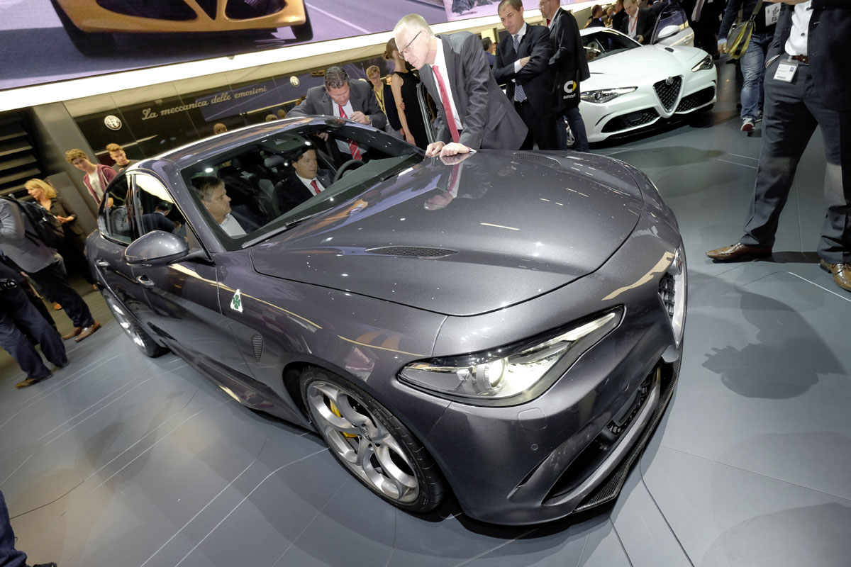 Alfa Romeo Giulia Quadrifoglio live auf der IAA 2015