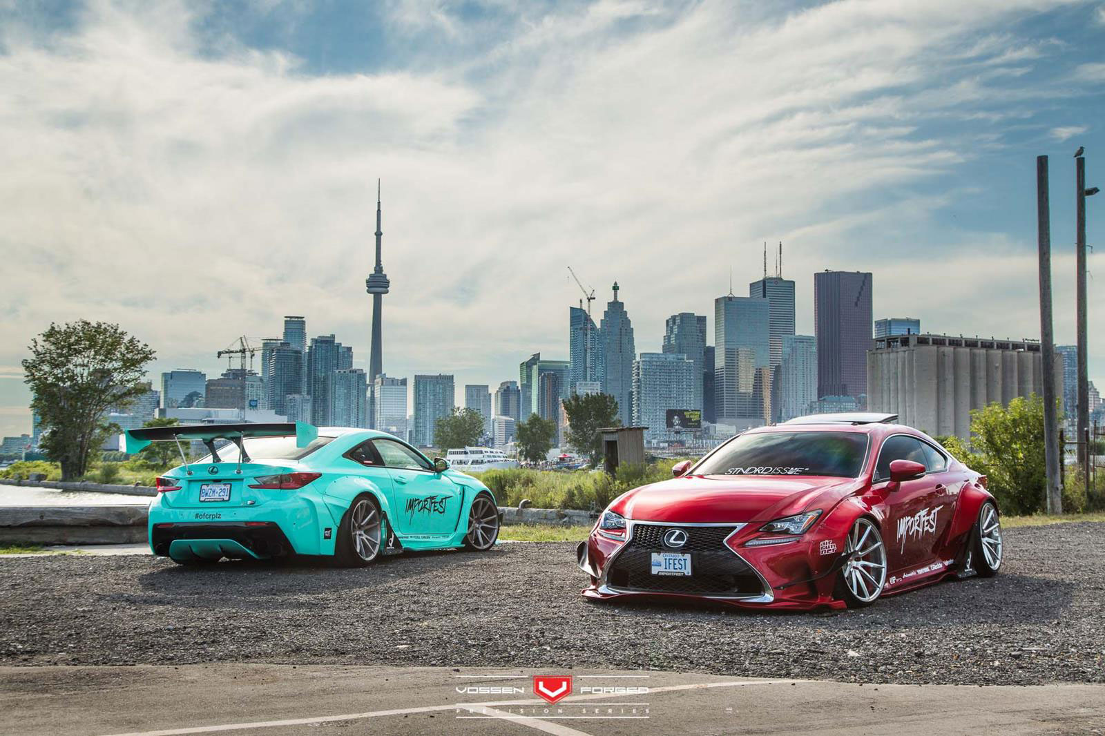 Lexus RC-F: Bodykit Rocket Bunny, Felgen Vossen Wheels