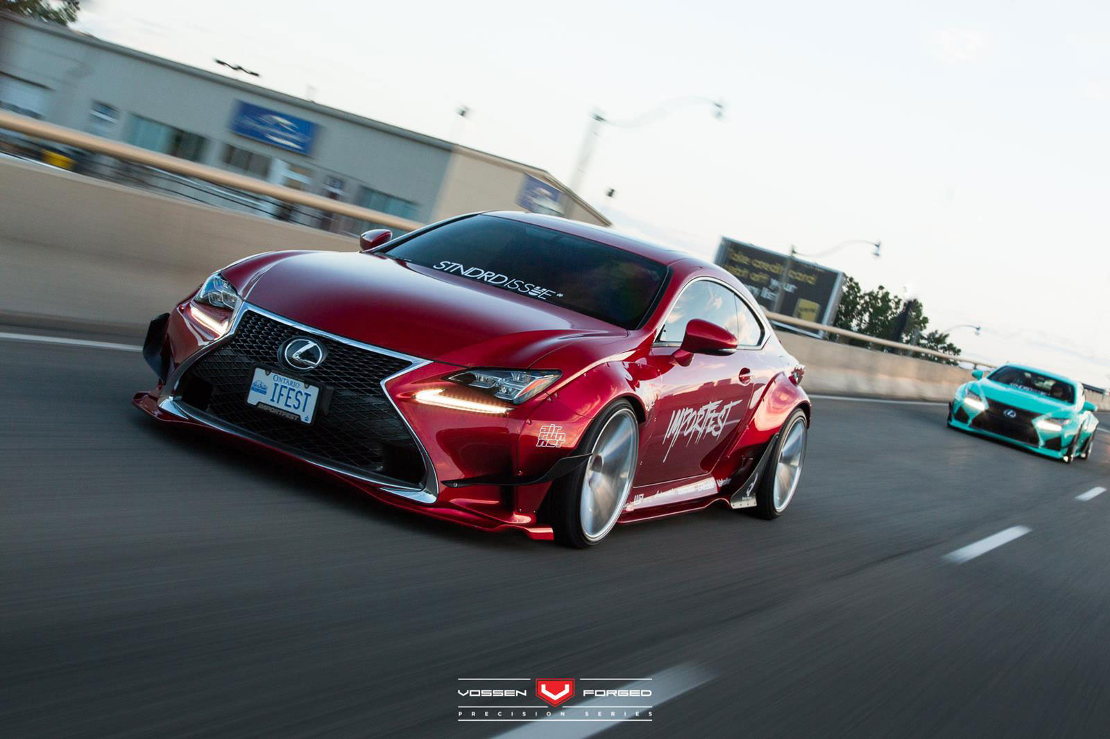 Lexus RC-F: Bodykit Rocket Bunny, Felgen Vossen Wheels