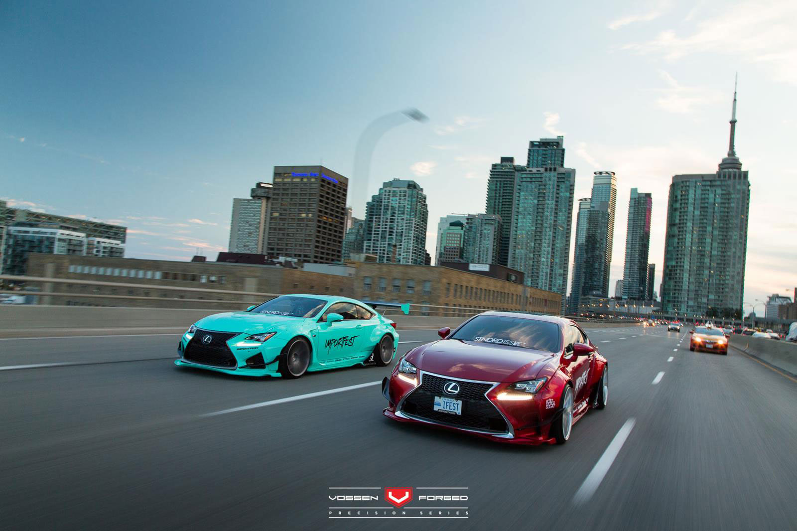 Lexus RC-F: Bodykit Rocket Bunny, Felgen Vossen Wheels